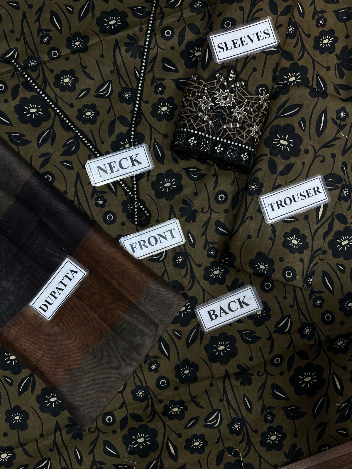 Fabric lawn suit