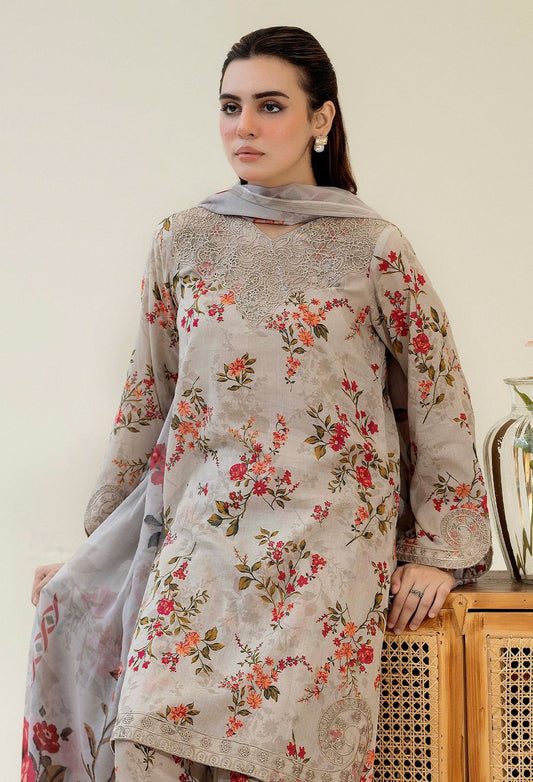 03PCS UNSTITCHED SUIT Lawn collection 2026