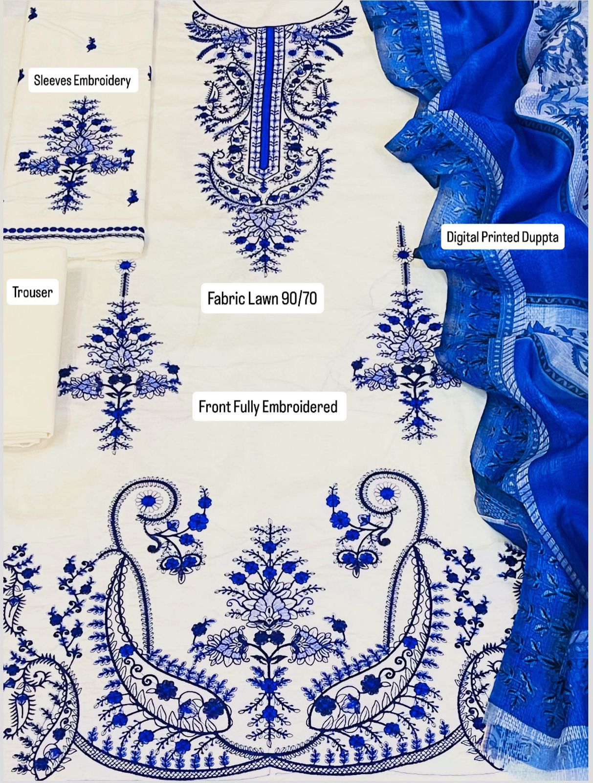 Fabric Premium Lawn Airjet
