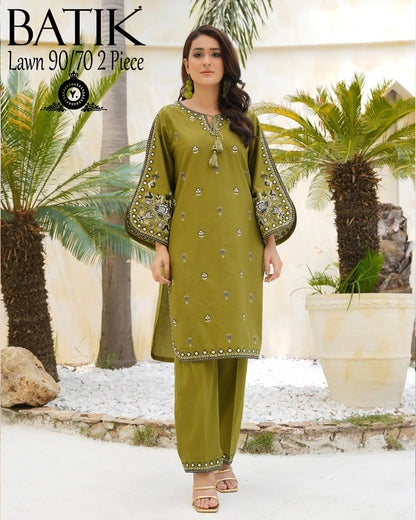 Azure fabric lawn