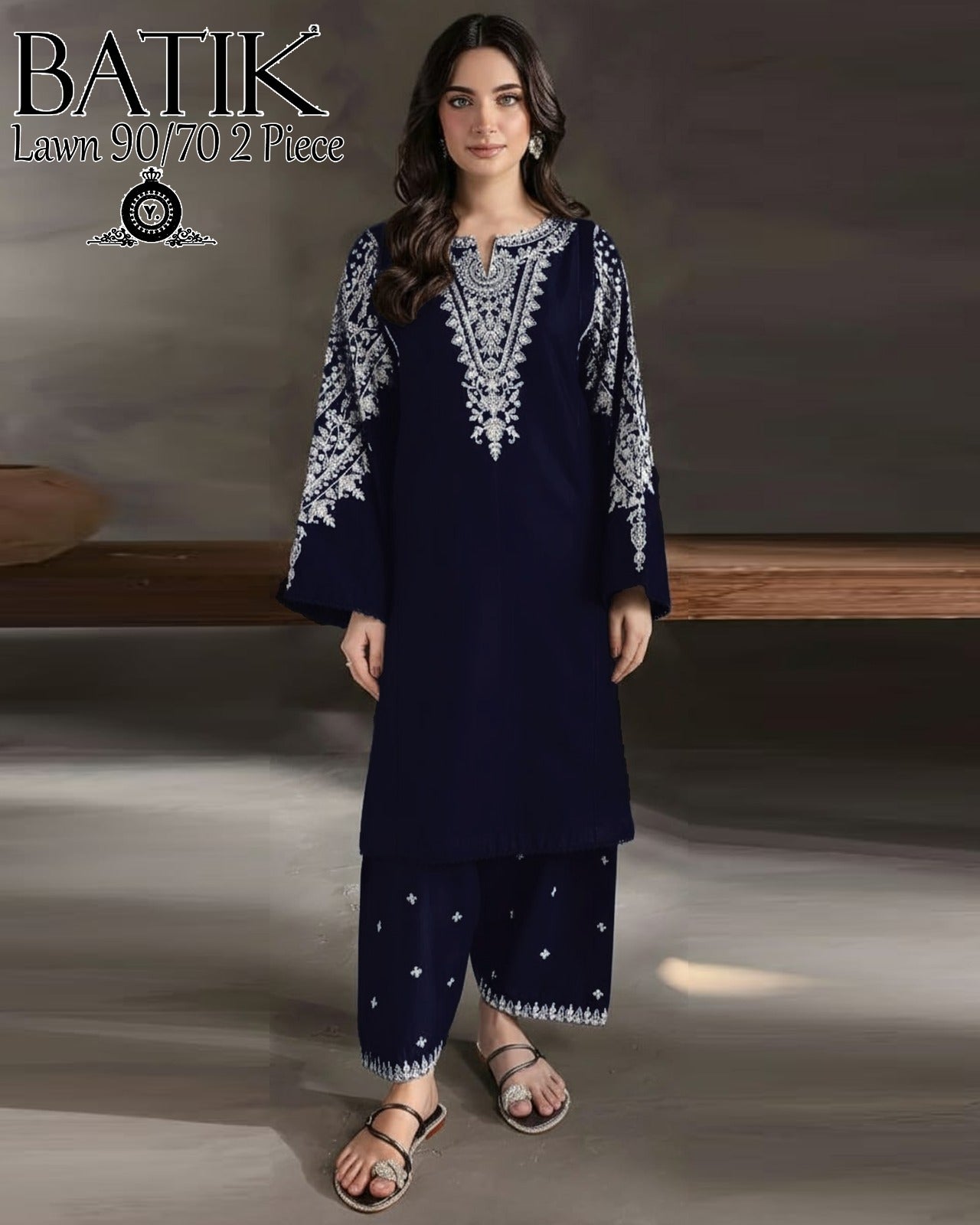 Azure fabric lawn
