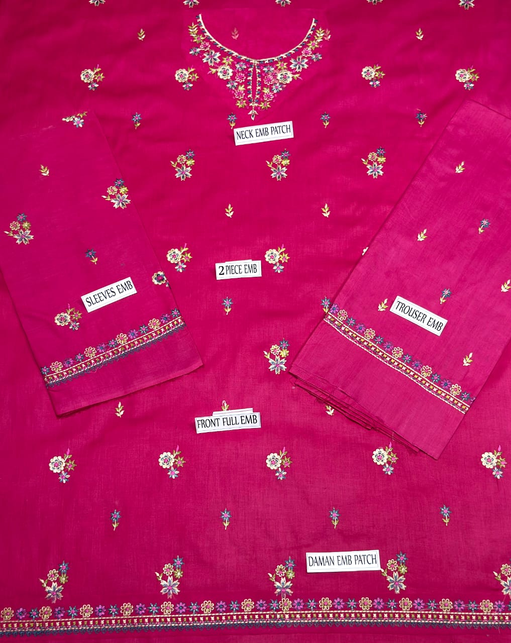 Azure fabric lawn