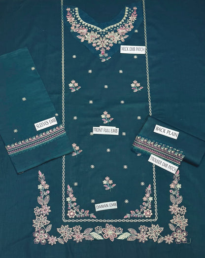 Azure fabric lawn