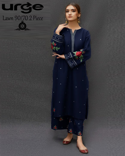 Azure fabric lawn