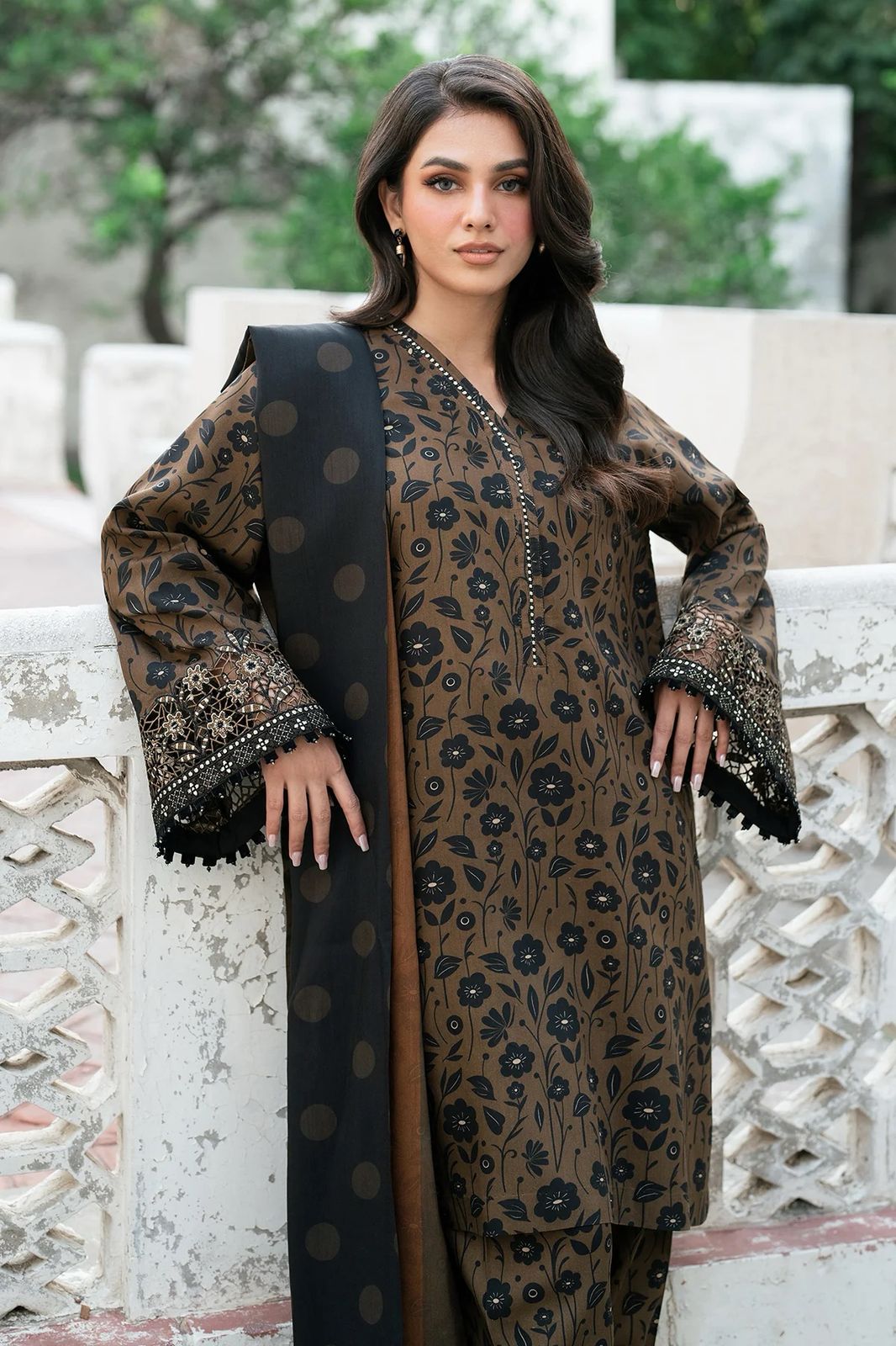Fabric lawn suit