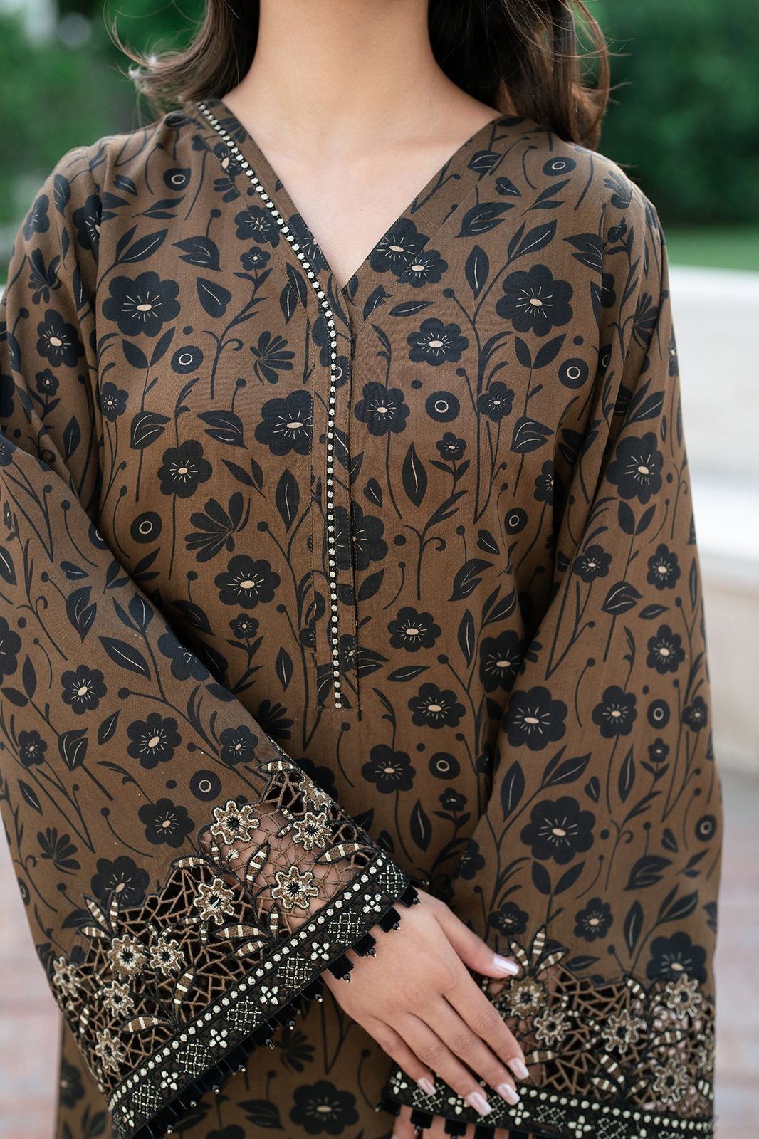 Fabric lawn suit