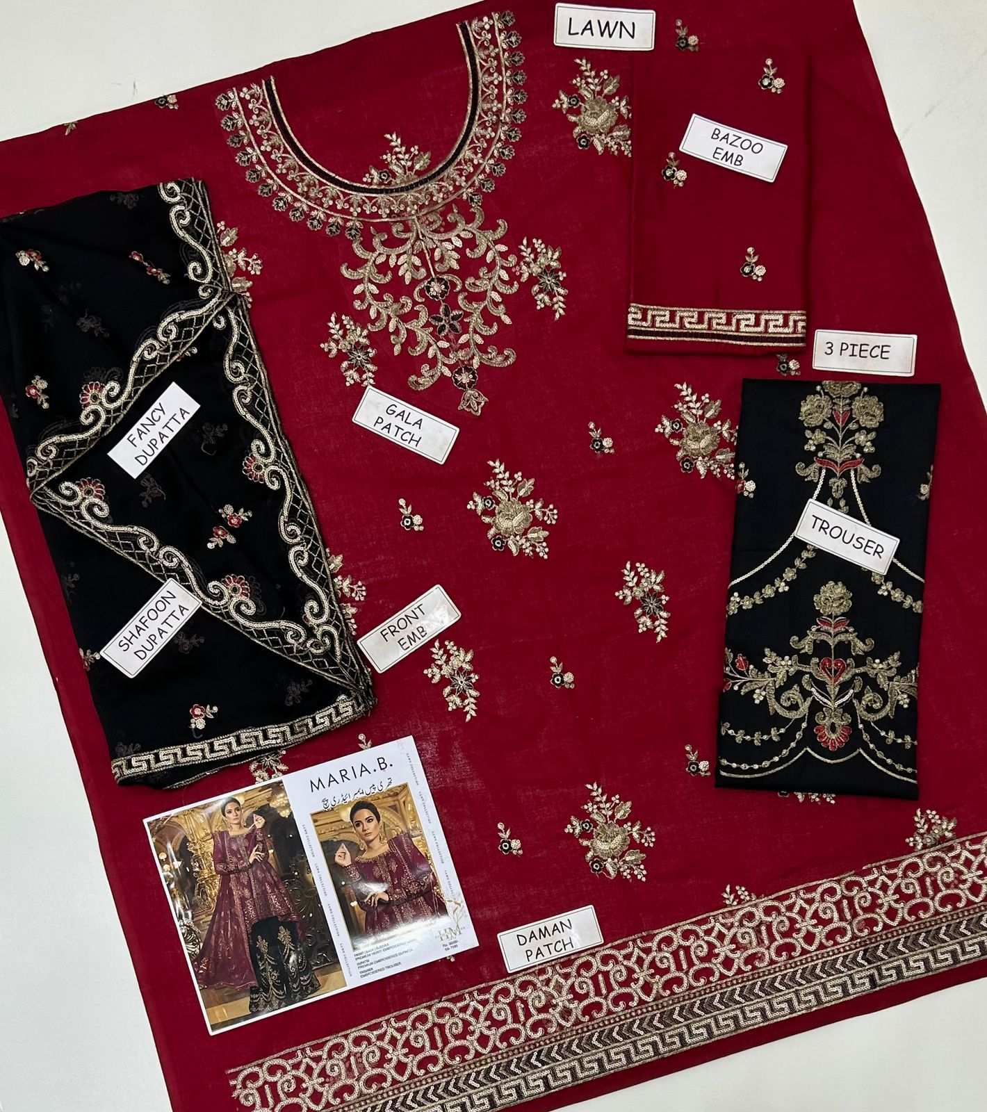 EID collection 2026 3PCS UNSTITCHED SUIT