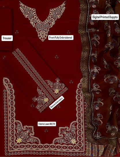 Fabric: Premium Lawn Airjet