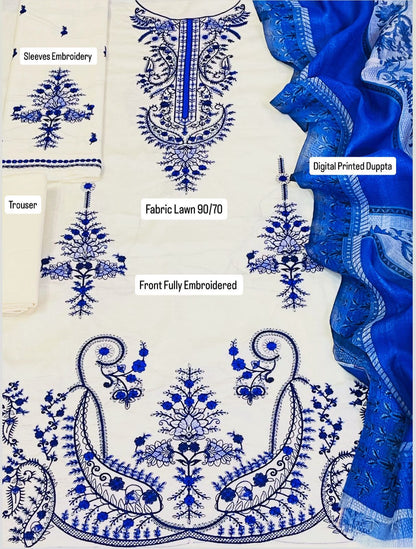 Fabric  Premium Lawn Airjet