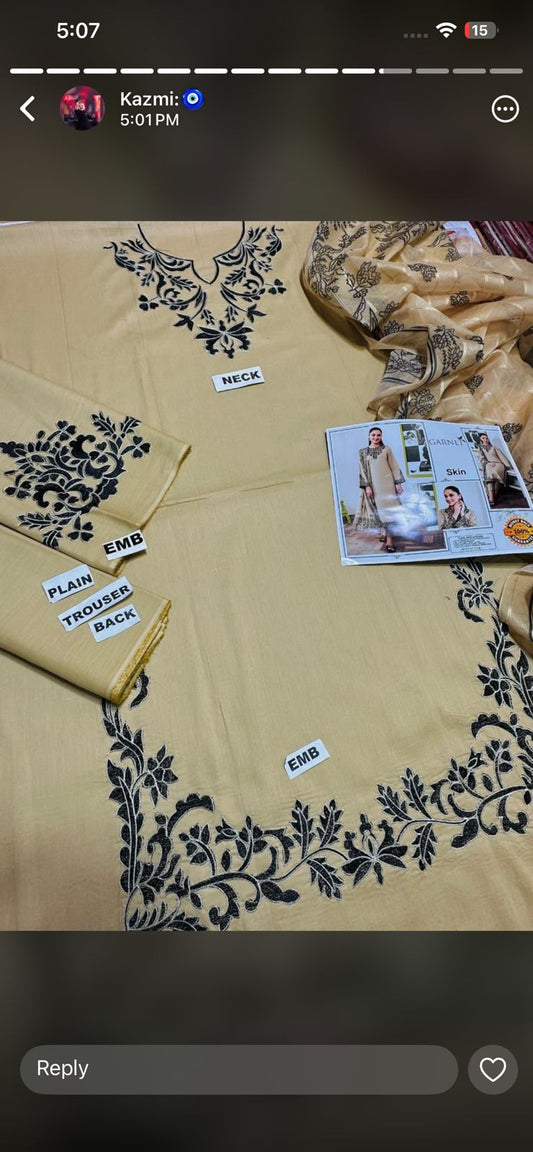 Fabric: Premium Lawn  Airjet