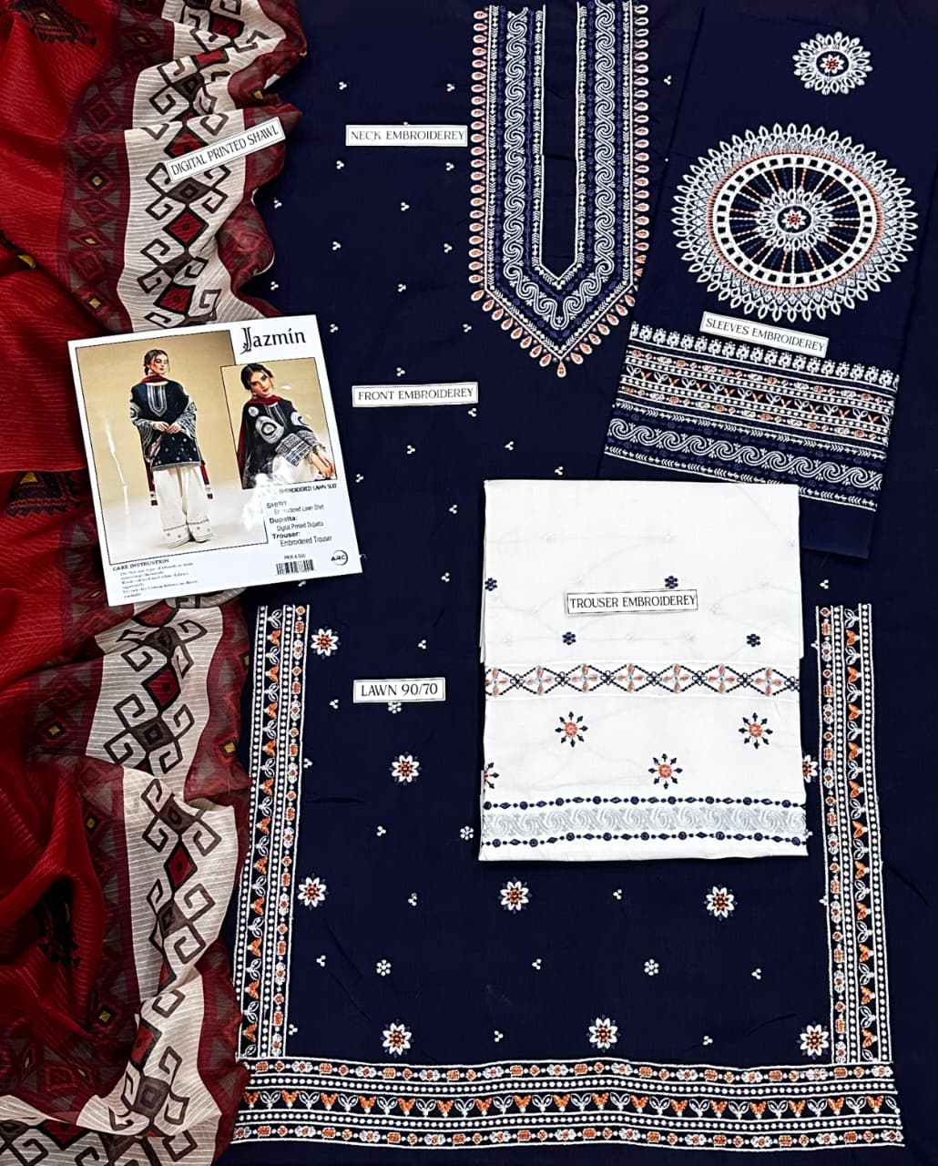 SUMMER COLLECTION 2026 LAWN 3PC Embroidered