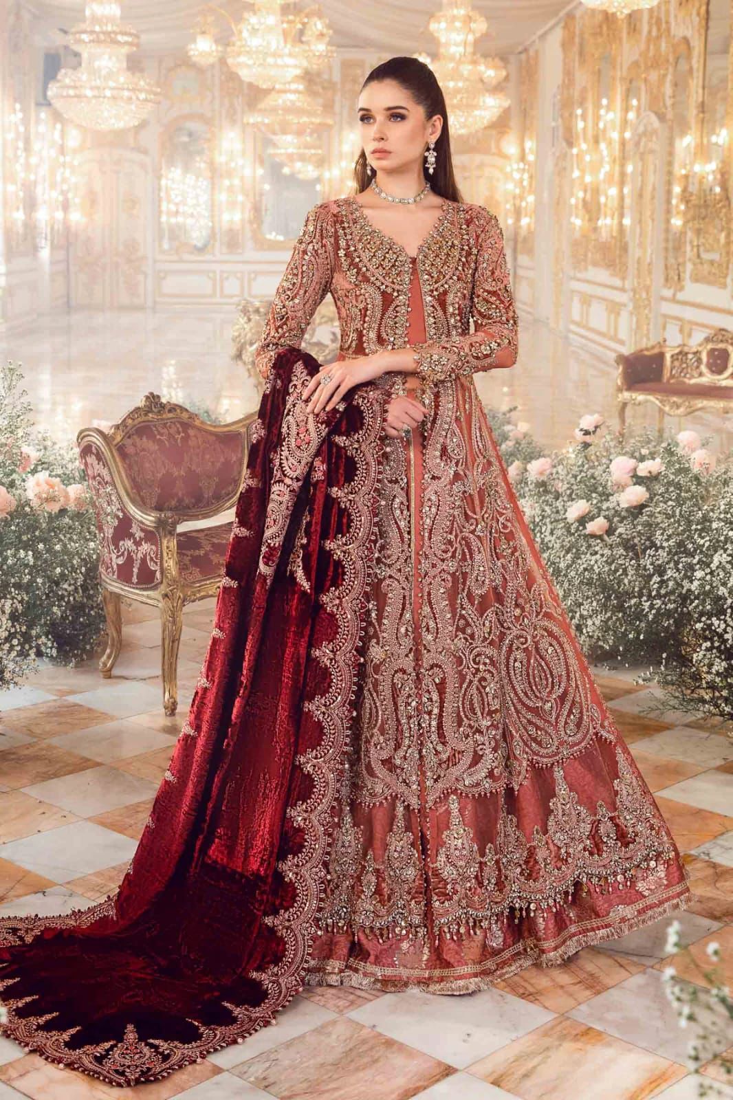 FABRIC NET Frok With Malai Trouser