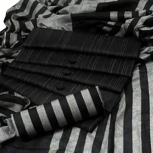 3 Pcs Women's Unstitched Printed Suit