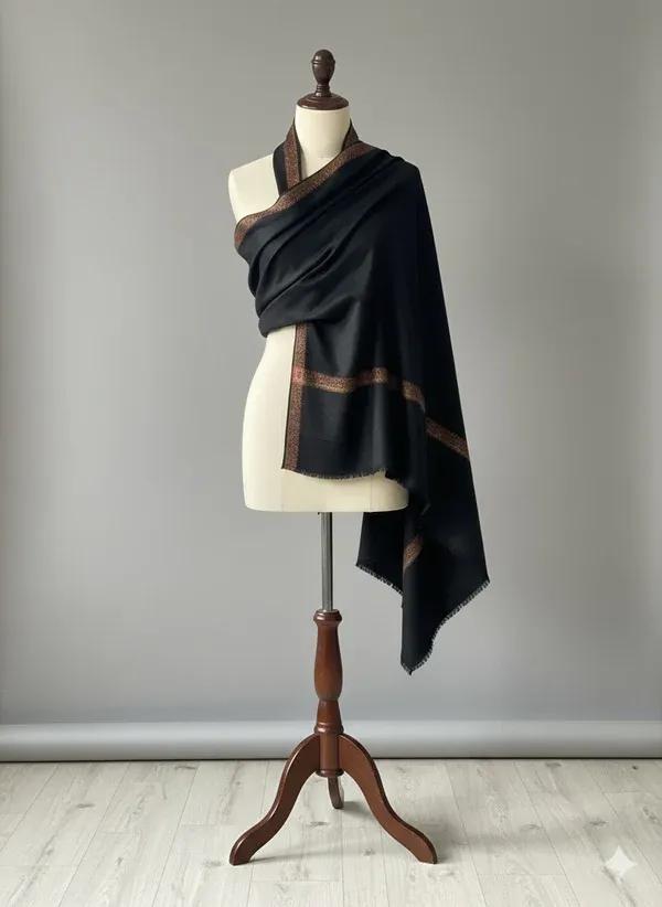 Women's Pashmina Wool Plain Shawl