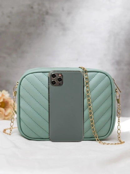 Women's Pink PU Leather Crossbody Bag, C-AR-3